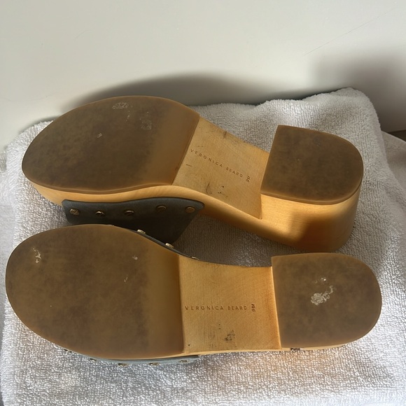 Veronica Beard Blue Suede Clogs size 9 - Picture 6 of 6